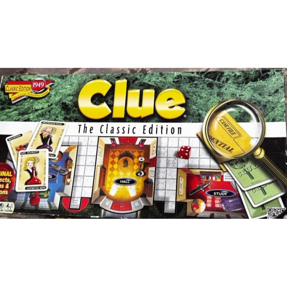 CLUE Classic Edition 1949 Great Detective Game New Sealed